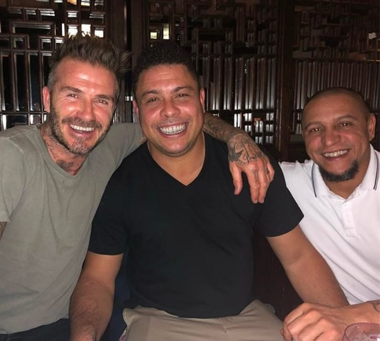 Real Madrid icon Roberto Carlos 'boozed with David Beckham on night before game'