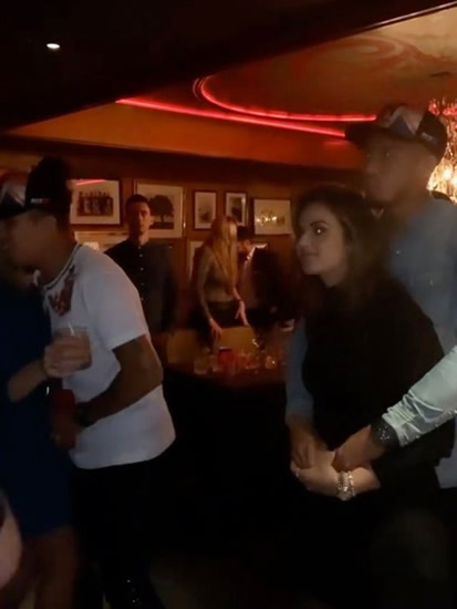 Liverpool stars Firmino and Fabinho filmed dancing with hot wives in swanky bar