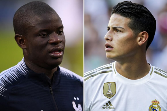 Real to offer Chelsea £86m plus Rodriguez for Kante in huge transfer deal after missing out on Pogba