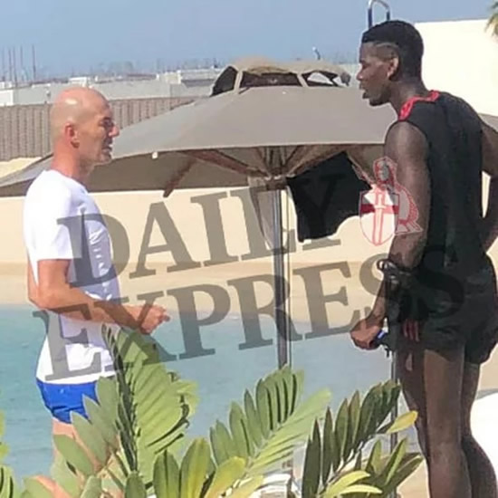 Man Utd star Paul Pogba meets with Real Madrid boss Zinedine Zidane in Dubai – EXCLUSIVE