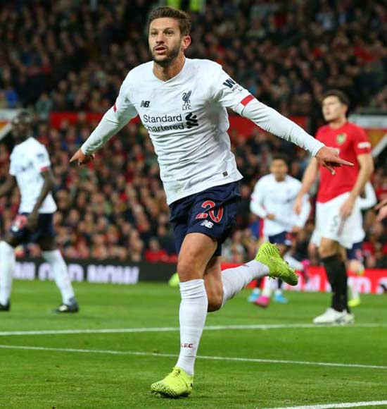 Manchester United 1-1 Liverpool: Lallana rescues point but Reds' winning streak comes to an end