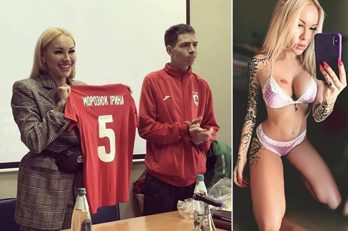Mind-blowing footy WAG becomes first female president of club in Ukraine