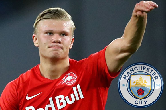 Erling Haaland's dad hints £86m striker will snub Man Utd transfer for City and dreams of returning to Premier League