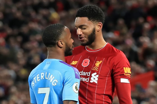 Raheem Sterling told Joe Gomez ‘don’t f**k with me’ during heated confrontation