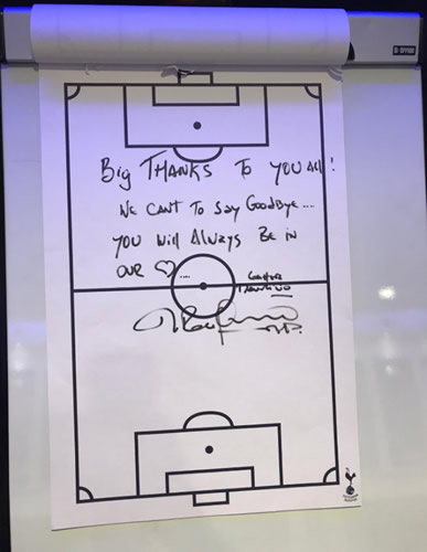 Pochettino’s assistant posts heartbreaking snap of axed Spurs boss writing goodbye note to players after shock sacking