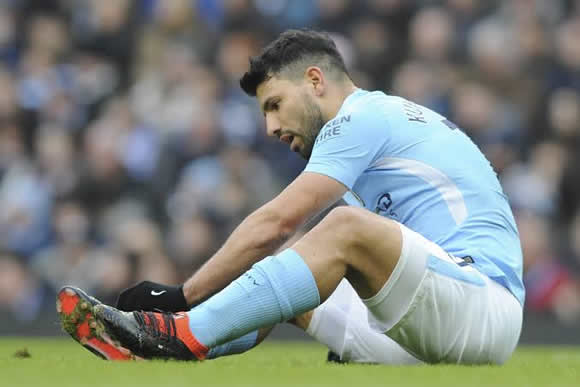 Sergio Aguero in doubt for Manchester derby after injury vs. Chelsea