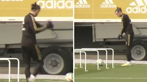 Gareth Bale Videoed Practicing His Golf Skills In Real Madrid Training
