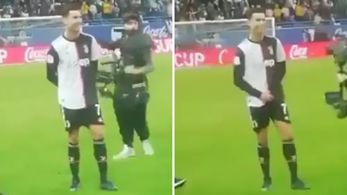 Cristiano Ronaldo Grabbed His Crotch When Lazio Fans Chanted 
