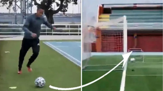 Militao's brilliant skill: He scores from behind the goal and behind the running track