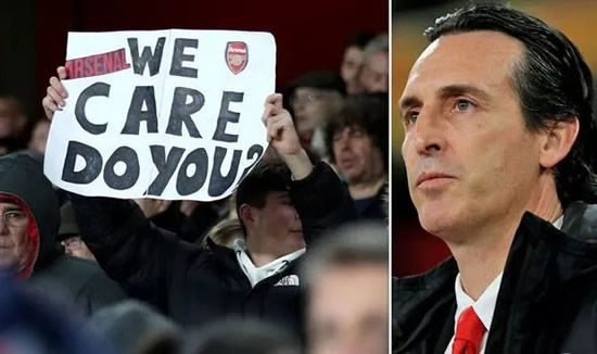 Unai Emery blames Arsenal fans for getting sacked and names four problems at club