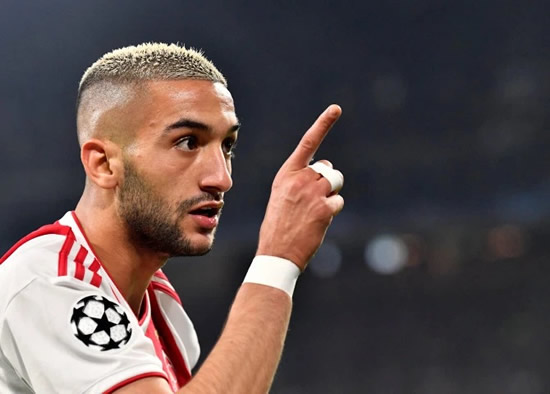 BLUE SWOON Chelsea target Hakim Ziyech admitted Arsenal transfer was his ‘dream’.. but is now set for £38m move to London rivals