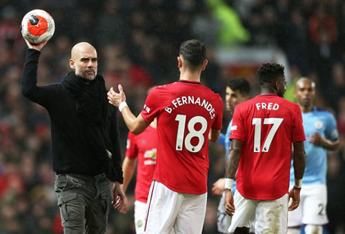 Man United's Fernandes: Guardiola didn't deserve my respect in derby
