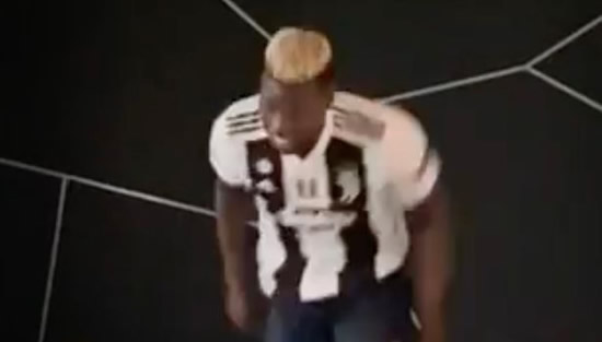 Paul Pogba trains in Juventus top and explains why to Man Utd fans