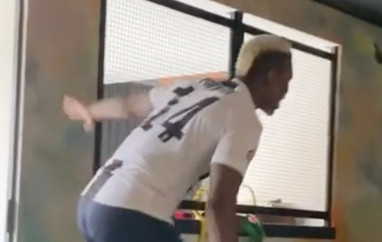 Paul Pogba trains in Juventus top and explains why to Man Utd fans