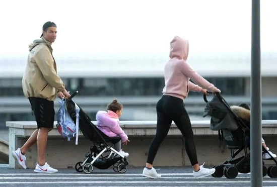 Cristiano Ronaldo and Georgina Rodriguez walk through centre of Madeira with the kids despite coronavirus fears