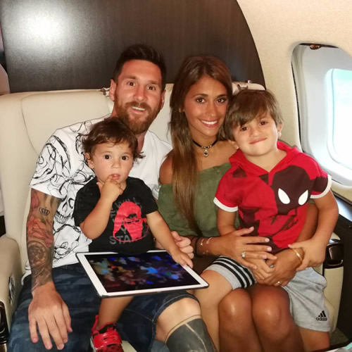 Inside Lionel Messi’s luxury £12million private jet with family names on steps, No 10 on tail, kitchen and two bathrooms