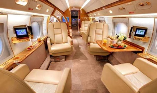 Inside Lionel Messi’s luxury £12million private jet with family names on steps, No 10 on tail, kitchen and two bathrooms