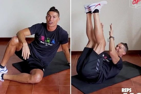 Cristiano Ronaldo launches new 'Living Room Cup' challenge… with ludicrous 142 toe touches in 45 seconds