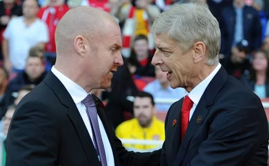 RED WHINE Burnley boss Sean Dyche reveals he gave Arsene Wenger ‘rubbish’ red wine and felt he had to apologise to Arsenal boss