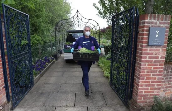 Jose Mourinho helps Spurs deliver freshly-grown food from training ground to needy families during coronavirus crisis