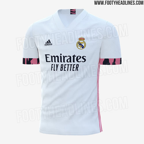 Real Madrid 2020-21 new home kit leaked online with bizarre pink stripes on sleeves which fans compare to Tiger King