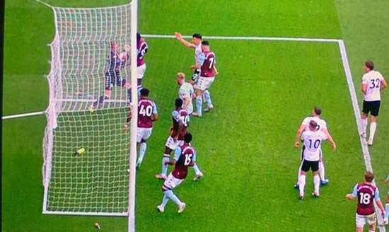 UEFA rule for VAR and goal-line decisions after Sheffield United vs Aston Villa incident