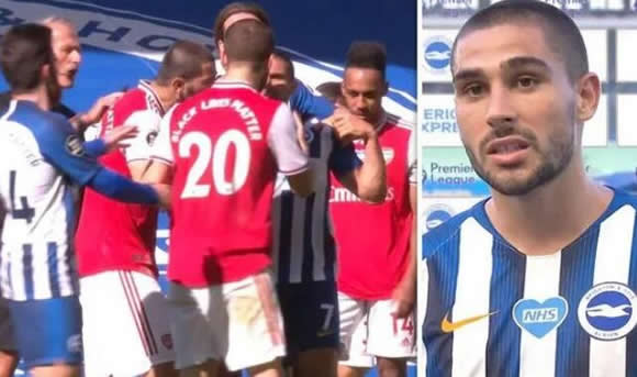 Neal Maupay attacks Arsenal stars after Bernd Leno injury - 'They got what they deserved'