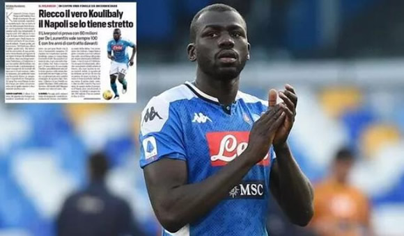 Liverpool make £54m transfer bid for Kalidou Koulibaly as Jurgen Klopp demands deal