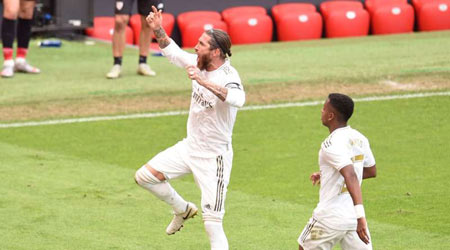 Athletic Bilbao 0-1 Real Madrid: Ramos sends leaders seven points clear