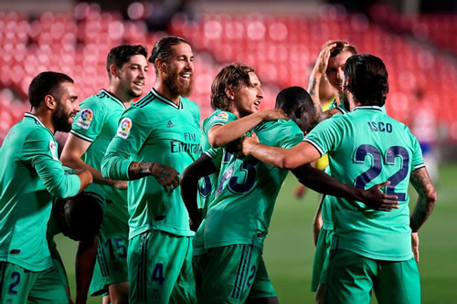 Real Madrid one win away from La Liga title after beating Granada