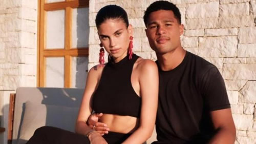 Ex-Arsenal star Serge Gnabry goes public with model girlfriend Sandra Jerze as she posts loved-up holiday snap