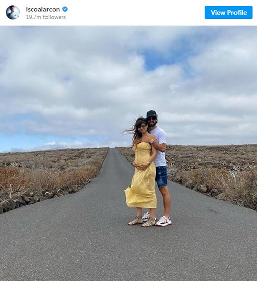 Isco and Sara Salamo expecting their second child together