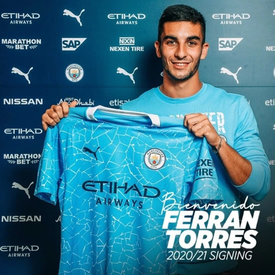 FERR DEAL Man City confirm £20.8m transfer for Ferran Torres from Valencia as replacement for Leroy Sane
