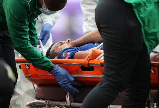 PED ACHE Pedro gives thumbs up from hospital bed after Chelsea star undergoes surgery to fix dislocated shoulder