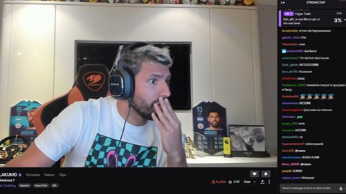 Sergio Aguero Forced To Mute 'Messi' On Twitch Live Stream