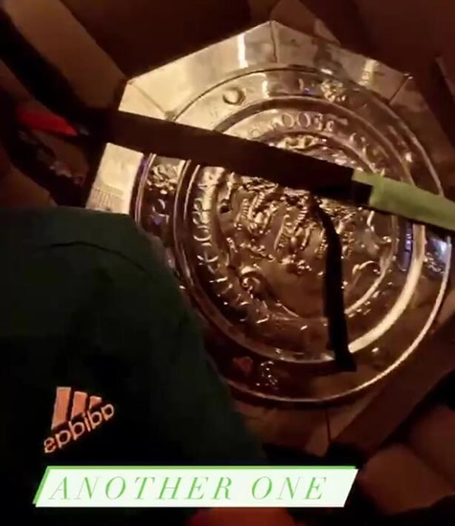 Pierre-Emerick Aubameyang pokes fun at his FA Cup drop shock as he straps in Community Shield on Arsenal bus
