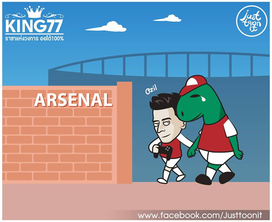 7M Daily Laugh - Ozil offers to pay for Gunnersaurus