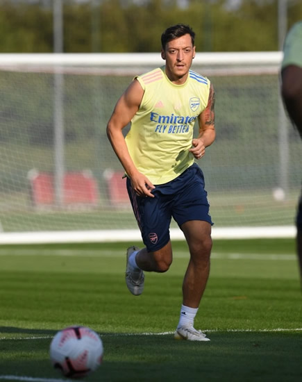 LONE RANGER Mesut Ozil goes through weight training alone as Arsenal outcast says ‘struggles only shape you for your purpose’