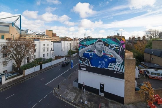 Chelsea star Mason Mount 'speechless' after being honoured with FIFA 21 mural next to Stamford Bridge