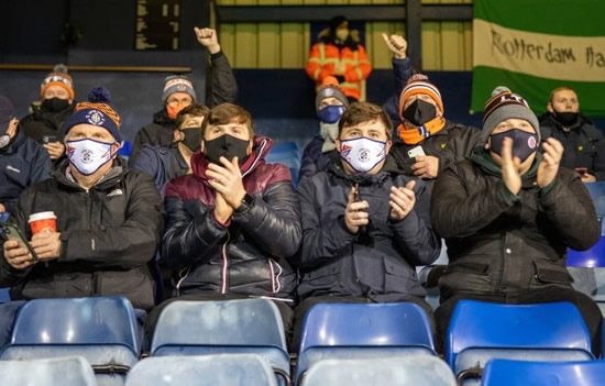 BACK OF THE NET! Football fans return to stadiums for first time in eight months as Charlton, Wycombe and Carlisle host supporters