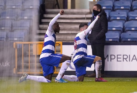 QPR players celebrate goal against Millwall by taking knee in front of home fans