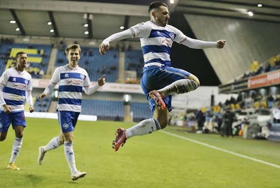 QPR players celebrate goal against Millwall by taking knee in front of home fans