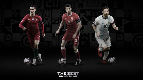 Cristiano Ronaldo, Messi and Lewandowski named as finalists for The Best award