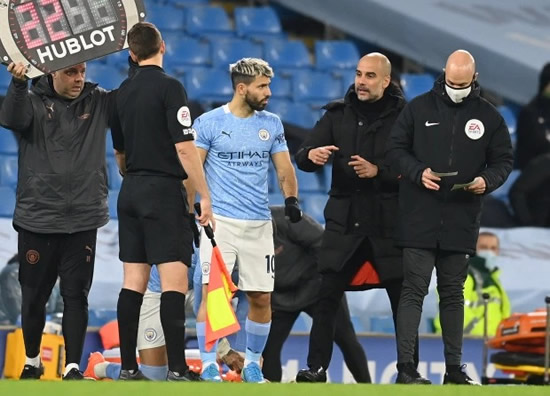 SERGI-BLOW Sergio Aguero reveals he is still struggling to recover from knee injury with Man City star battling for fitness