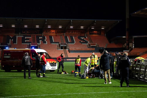Lighting structure collapses and kills Lorient staff member in tragic incident after match