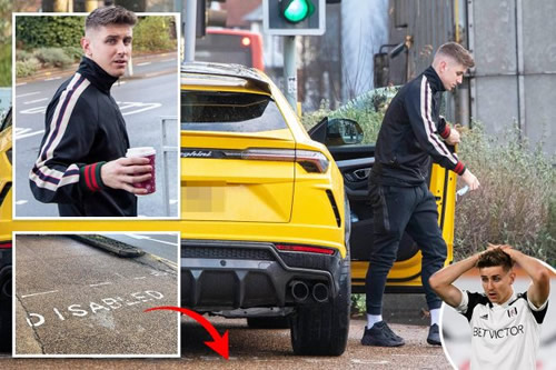 Fury as Fulham footie ace Tom Cairney ‘repeatedly’ parks £220k Lamborghini in disabled bay while he gets coffee