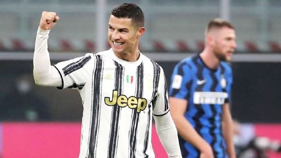 Ronaldo scores two as Juventus beat Inter in Coppa Italia semifinal first leg