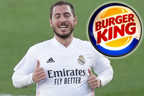 Burger King troll Real Madrid flop Eden Hazard on Twitter over recent weight issues