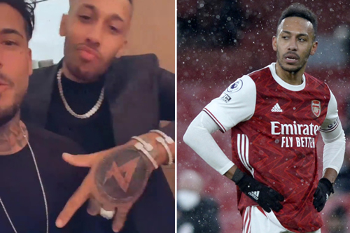 Arsenal investigating Pierre-Emerick Aubameyang over alleged coronavirus rules breach after pic of new tattoo
