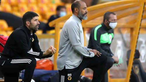 Nuno Espirito Santo: Wolves boss says he will continue to take a knee in support of fight against racism